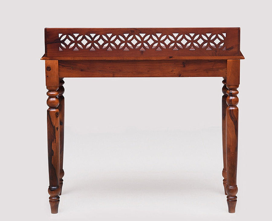 Nashik Solid Wood Study Table with One Drawer Furniselan - Maple-Finish