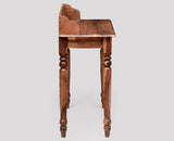 Nashik Solid Wood Study Table with One Drawer Furniselan -  Rustic-Teak-Finish