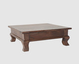 Navratri Wooden Pooja Chowki - Furniselan - Grey-Finish