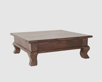 Navratri Wooden Pooja Chowki - Furniselan - Grey-Finish