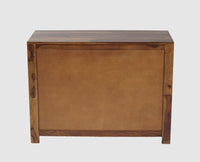 Negro Sheesham Wood Sidebaord with Two Drawers & Doors - Sideboard - Furniselan