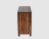 Negro Sheesham Wood Sidebaord with Two Drawers & Doors - Sideboard - Furniselan