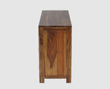 Negro Sheesham Wood Sidebaord with Two Drawers & Doors - Sideboard - Furniselan