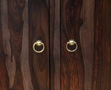 Negro Sheesham Wood Sidebaord with Two Drawers & Doors - Sideboard - Furniselan