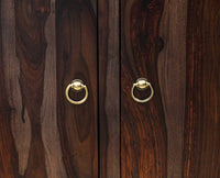 Negro Sheesham Wood Sidebaord with Two Drawers & Doors - Sideboard - Furniselan