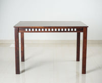 Oslo Sheesham Wood 4 Seater Dining Table Set with 2 Chair & 1 Bench for Dining Room - Dining Set - Furniselan - Rosewood-Fine-Finish