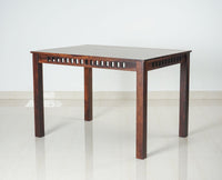 Oslo Sheesham Wood 4 Seater Dining Table Set with 2 Chair & 1 Bench for Dining Room - Dining Set - Furniselan - Rosewood-Fine-Finish