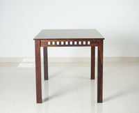 Oslo Sheesham Wood 4 Seater Dining Table Set with 2 Chair & 1 Bench for Dining Room - Dining Set - Furniselan - Rosewood-Fine-Finish