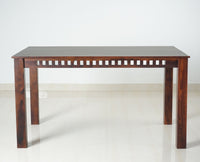 Oslo Sheesham Wood 6 Seater Dining Table Set with 4 Chair & 1 Bench for Dining Room - Dining Set - Furniselan - Rosewood-Fine-Finish