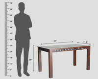Oslo Sheesham Wood 6 Seater Dining Table Set with 4 Chair & 1 Bench for Dining Room - Dining Set - Furniselan - Rosewood-Fine-Finish