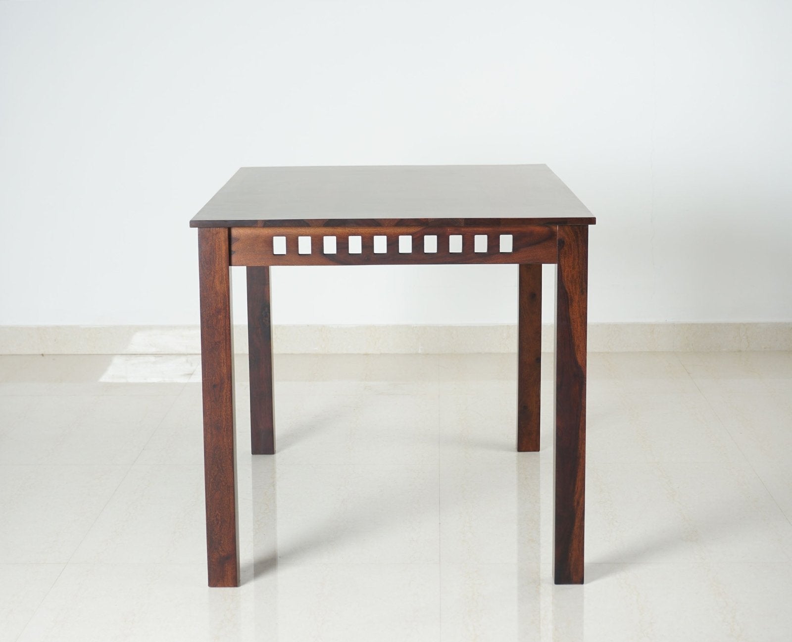 Buy Solid Wood 4 Seater Square Dining Table Set with 4 Chair for Dining ...