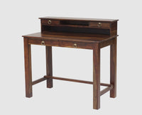 Oslo Solid Wood Study Table with Four Drawer - Study Table - Furniselan - Teak-Finish