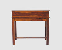 Oslo Solid Wood Study Table with Four Drawer - Study Table - Furniselan - Maple-Finish