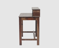 Oslo Solid Wood Study Table with Four Drawer - Study Table - Furniselan - Grey-Finish