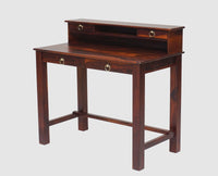 Oslo Solid Wood Study Table with Four Drawer - Study Table - Furniselan - Maple-Finish
