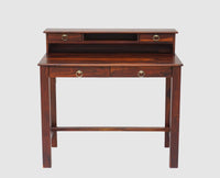 Oslo Solid Wood Study Table with Four Drawer - Study Table - Furniselan - Maple-Finish