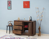 Panama Sheesham Wood Three Drawer one Door Sidebaord - Sideboard - Furniselan