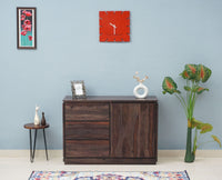 Panama Sheesham Wood Three Drawer one Door Sidebaord - Sideboard - Furniselan