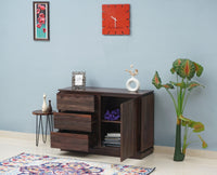 Panama Sheesham Wood Three Drawer one Door Sidebaord - Sideboard - Furniselan