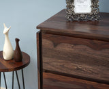 Panama Sheesham Wood Three Drawer one Door Sidebaord - Sideboard - Furniselan