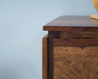 Panama Sheesham Wood Three Drawer one Door Sidebaord - Sideboard - Furniselan