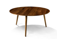 Pearl Solid Wood Round Coffee Table - Coffee Table - Furniselan - Teak-Finish