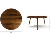 Pearl Solid Wood Round Coffee Table - Coffee Table - Furniselan - Teak-Finish