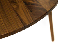 Pearl Solid Wood Round Coffee Table - Coffee Table - Furniselan - Teak-Finish