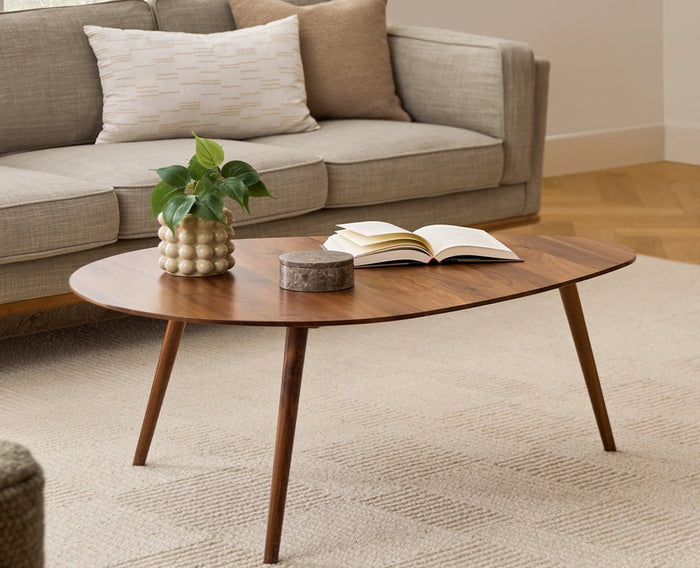 Pearl Solid Wood Triangle Coffee Table - Coffee Table - Furniselan