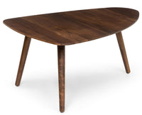 Pearl Solid Wood Triangle Coffee Table - Coffee Table - Furniselan - Teak-Finish