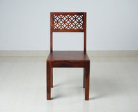 Perth Solid Wood 6 Seater Square Dining Table Set with 6 Chair for Dining Room - Dining Set - Furniselan - Maple-Finish