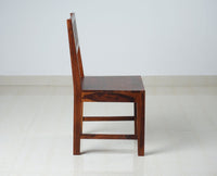Perth Solid Wood 6 Seater Square Dining Table Set with 6 Chair for Dining Room - Dining Set - Furniselan - Maple-Finish