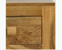 Portugal Solid Wood 6 Drawer Chest of Drawer - Chest of Drawer -Furniselan - Natural-Mango-Finish
