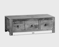 Portugal Solid Wood 6 Drawers Coffee Table - Coffee Table - Furniselan - Natural-Mango-Finish