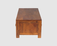 Portugal Solid Wood 6 Drawers Coffee Table - Coffee Table - Furniselan - Dark-Brown-Finish
