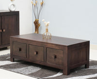 Portugal Solid Wood 6 Drawers Coffee Table - Coffee Table - Furniselan  - Grey-Finish