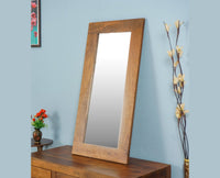 Portugal Solid Wood Mirror Frame - Dressers & Mirrors - Furniselan-Dark-Brown-Finish
