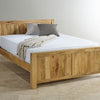 Portugal Solid Wood Queen Size Bed - King Size Bed - Furniselan-Natural-Mango-Finish