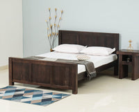Portugal Solid Wood Queen Size Bed - King Size Bed - Furniselan-Grey-Finish
