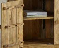 Portugal Solid Wood Two Door Cabinet - Cabinet - Furniselan