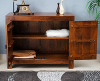 Portugal Solid Wood Two Door Cabinet - Cabinet - Furniselan
