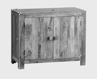 Portugal Solid Wood Two Door Cabinet - Cabinet - Furniselan