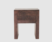 Portugal Solid Wood Two Drawer Bedside Table - Bedside Table - Furniselan-Grey-Finish