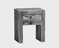 Portugal Solid Wood Two Drawer Bedside Table - Bedside Table - Furniselan-Natural-Mango-Finish