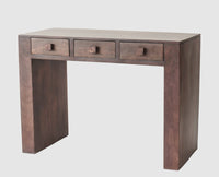 Portugal Solid Wood Two Drawer Console Table - Console Table - Furniselan - Grey-Finish
