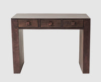 Portugal Solid Wood Two Drawer Console Table - Console Table - Furniselan - Grey-Finish