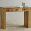 Portugal Solid Wood Two Drawer Console Table - Console Table - Furniselan - Natural-Mango-Finish