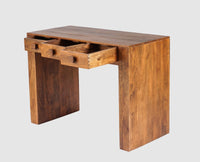 Portugal Solid Wood Two Drawer Console Table - Console Table - Furniselan - Dark-Brown-Finish