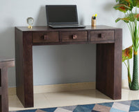 Portugal Solid Wood Two Drawer Console Table - Console Table - Furniselan - Grey-Finish