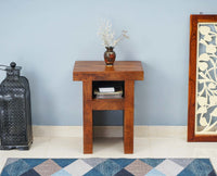 Portugal Wood Bedside Table - Bedside Table - Furniselan - Dark-Brown-Finish